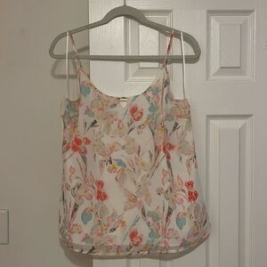 Beautiful floral camisole top, Size L, worn once